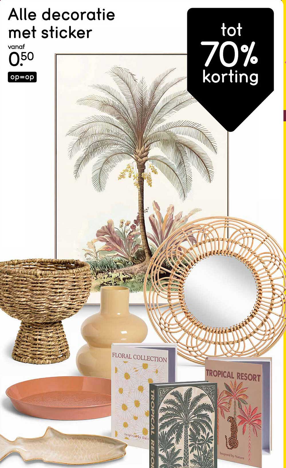 Alle decoratie met sticker