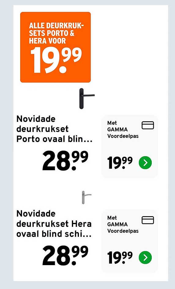 ALLE DEURKRUK-SETS PORTO & HERA VOOR