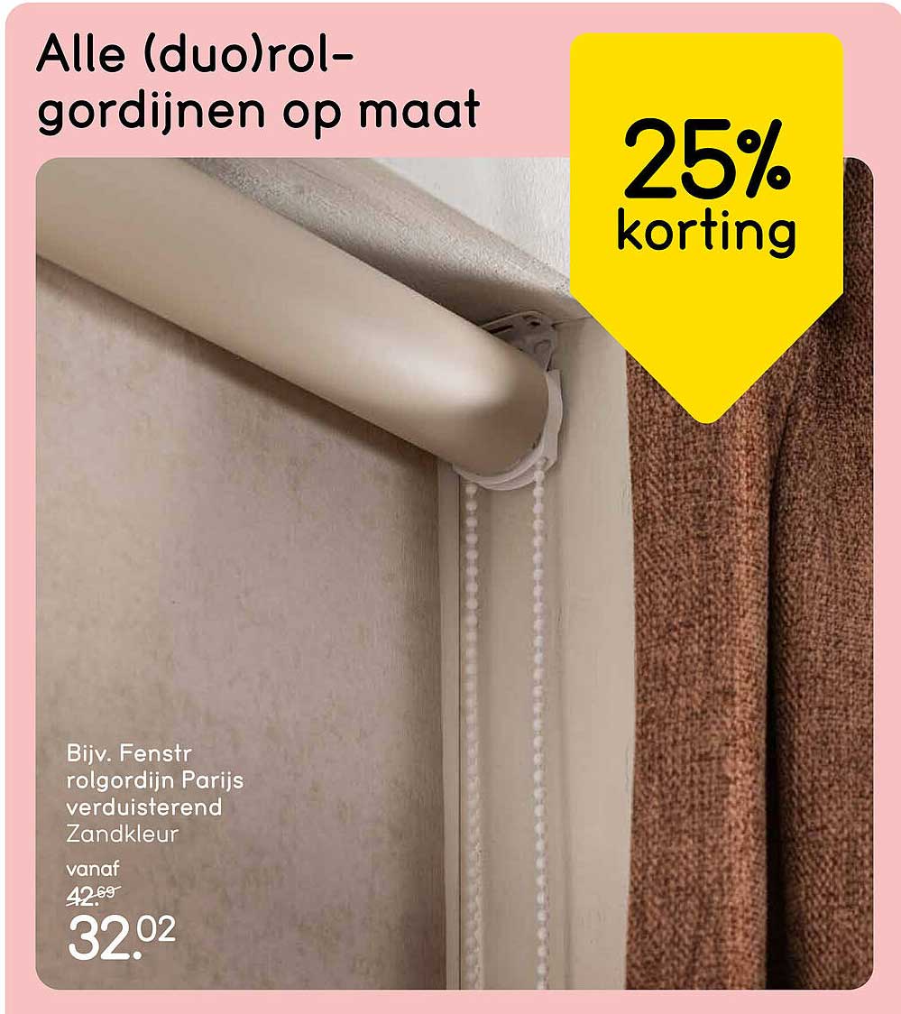 Alle (duo)rol-gordijnen op maat