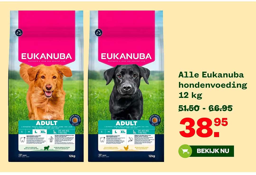 Alle Eukanuba hondenvoeding 12 kg