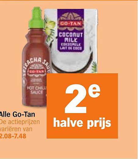 Alle Go-Tan 2e halve prijs