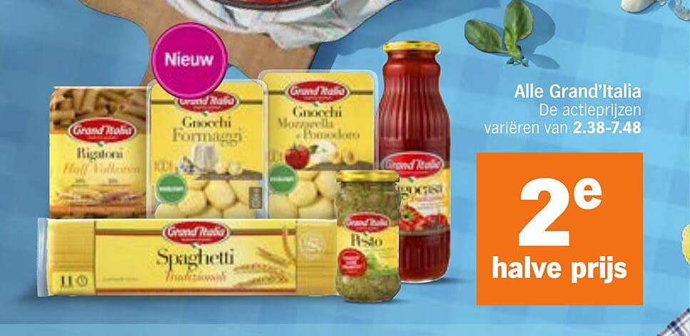 Alle Grand'Italia 2e halve prijs