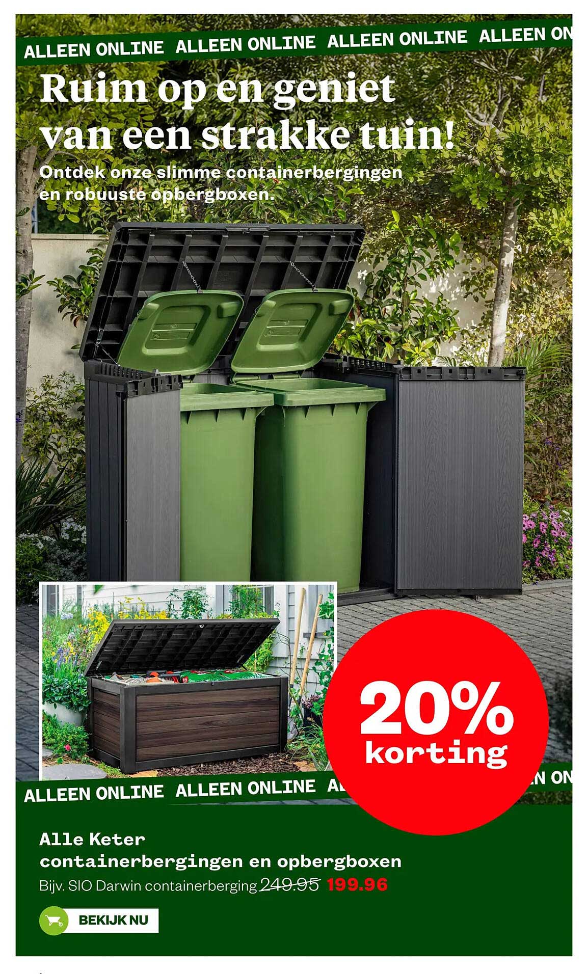 Alle Keter containerbergingen en opbergboxen