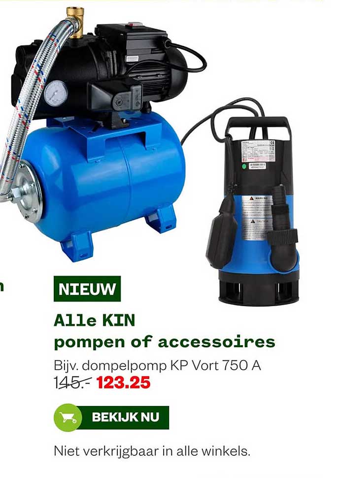 Alle KIN pompen of accessoires