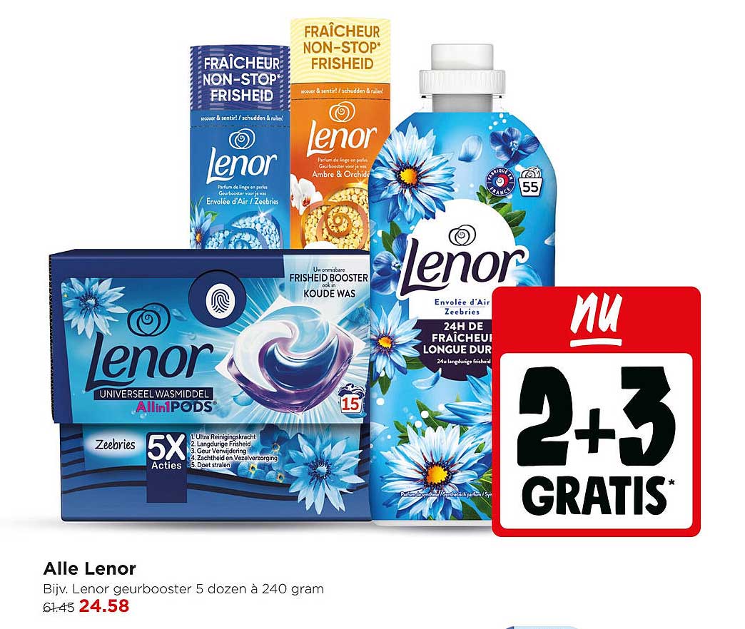 Alle Lenor 2+3 gratis