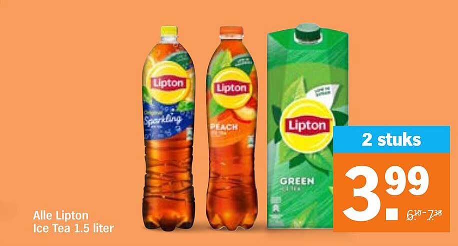 Alle Lipton Ice Tea 1.5 liter 2 stuks