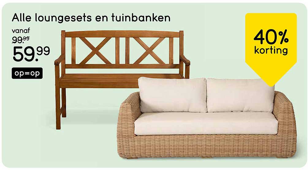 Alle loungesets en tuinbanken