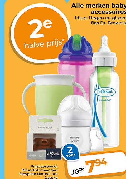 Alle merken baby accessoires 2e halve prijs
