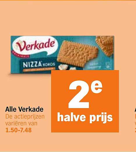 Alle Verkade 2e halve prijs