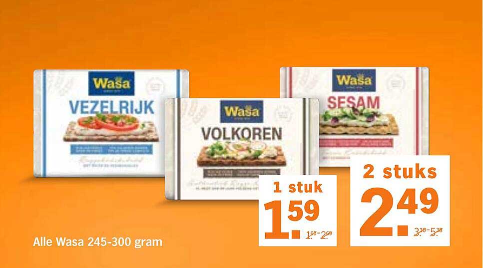 Alle Wasa 245-300 gram