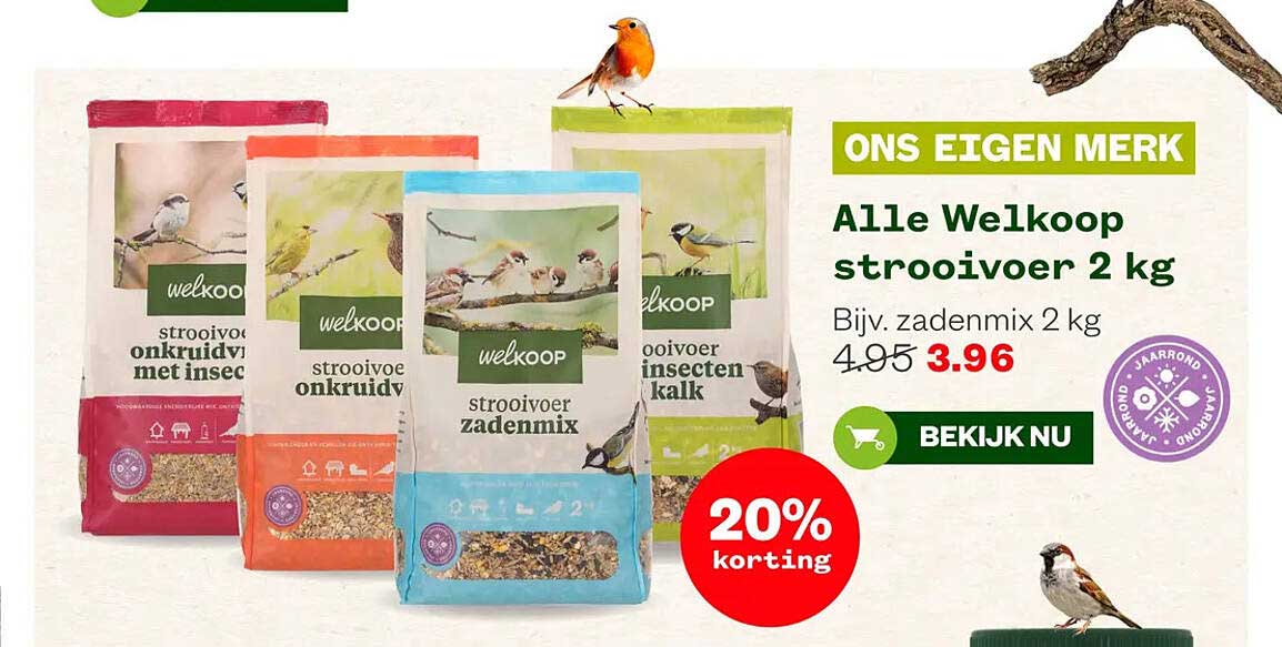 Alle Welkoop strooivoer 2 kg