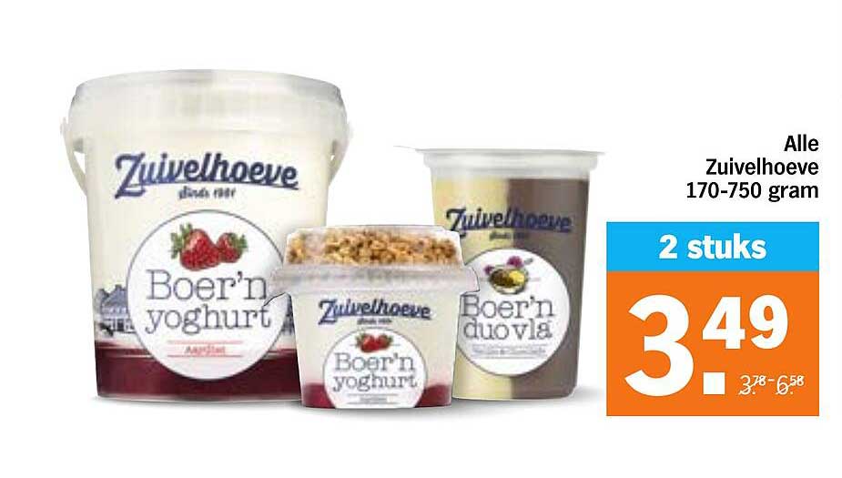 Alle Zuivelhoeve 170-750 gram 2 stuks