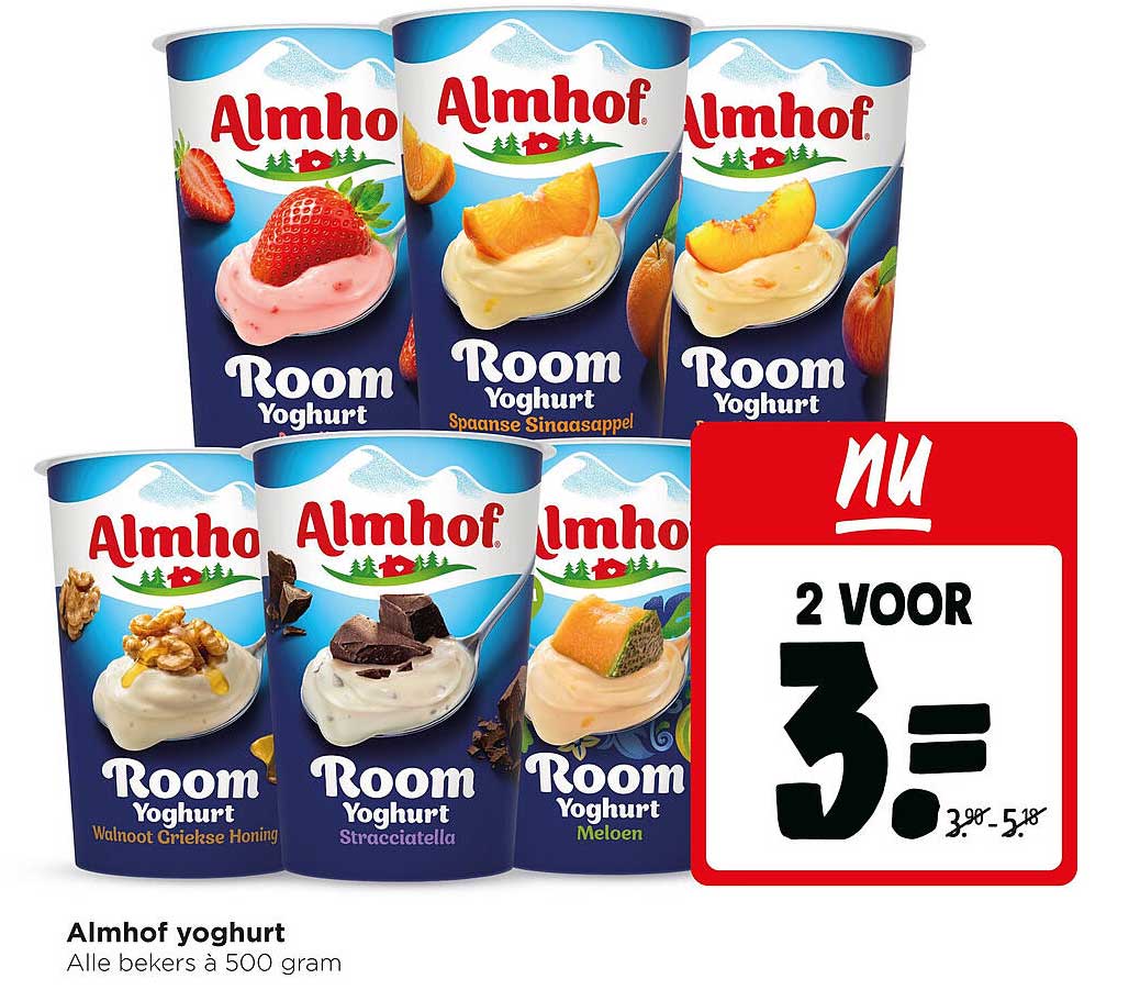 Almhof yoghurt 2 VOOR 3.-