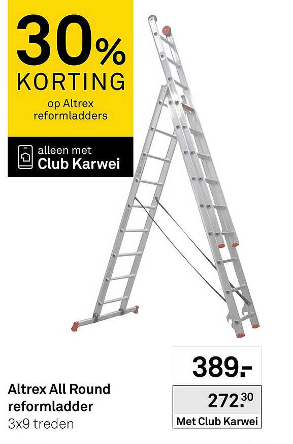 Altrex All Round reformladder 3x9 treden