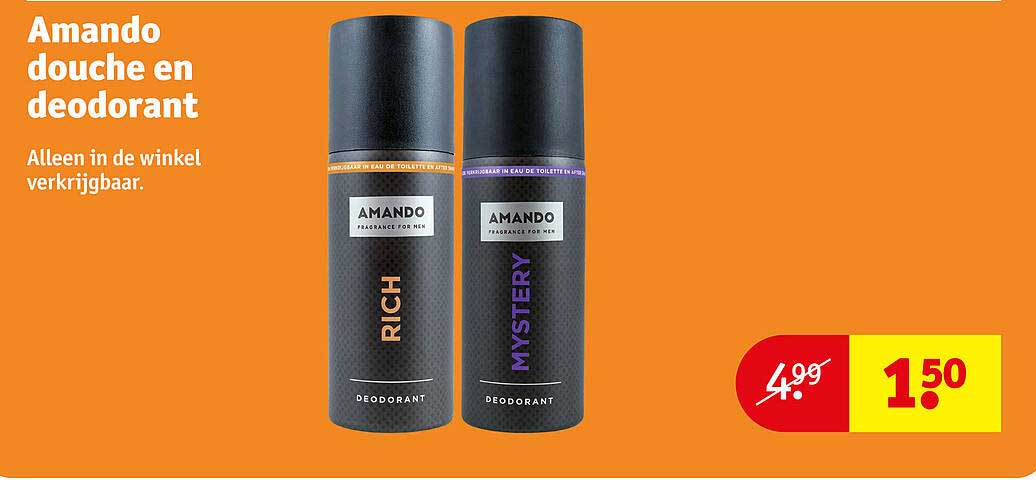 Amando douche en deodorant