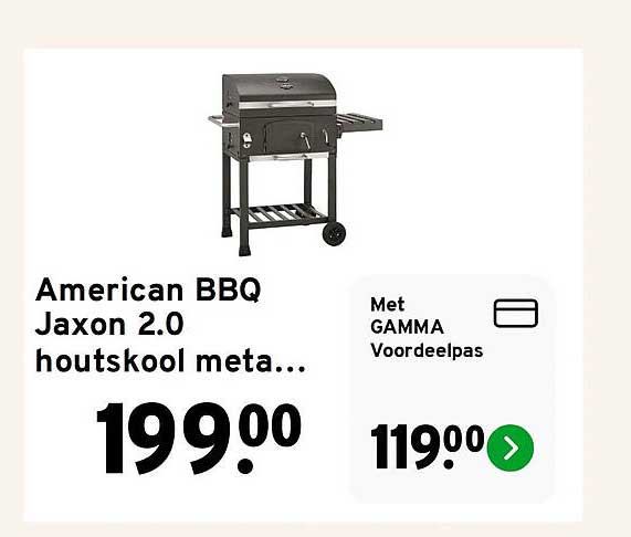American BBQ Jaxon 2.0 houtskool meta...