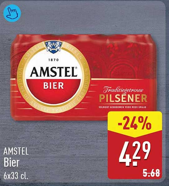 AMSTEL Bier 6x33 cl. -24%