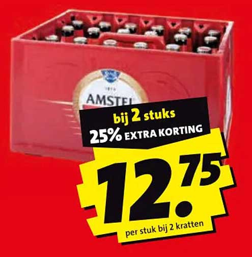 Amstel bij 2 stuks 25% EXTRA KORTING