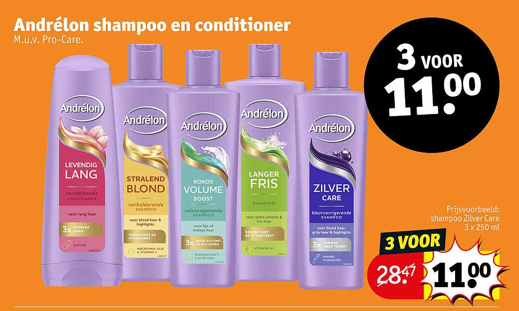 Andrélon shampoo en conditioner