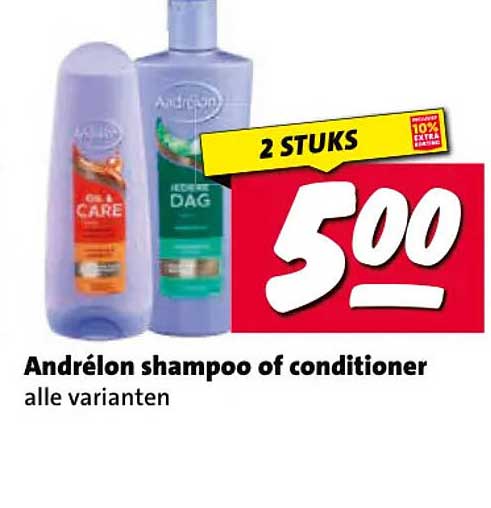 Andrélon shampoo of conditioner alle varianten 2 STUKS