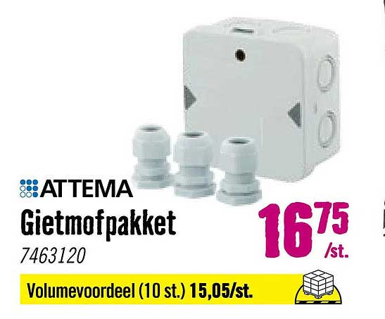 ATTEMA Gietmofpakket Volumevoordeel (10 st.) 15,05/st.