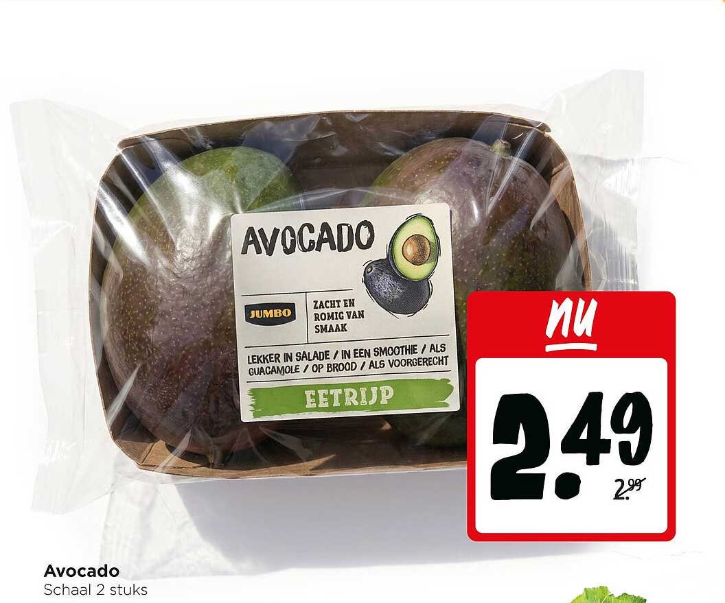 Avocado Schaal 2 stuks