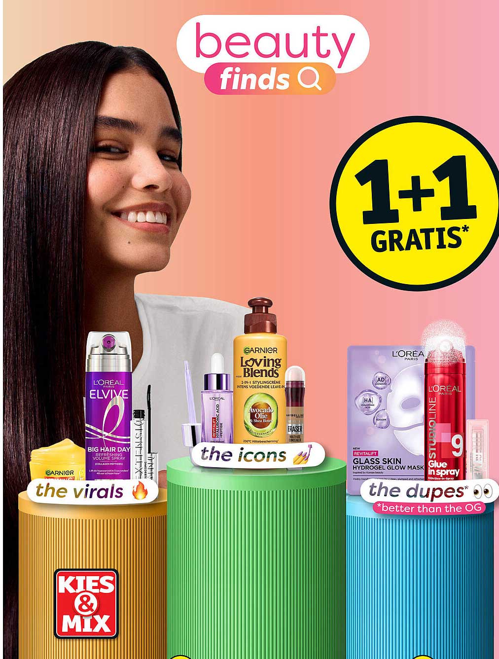 beauty finds 1+1 GRATIS*