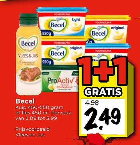 Becel 1+1 GRATIS
