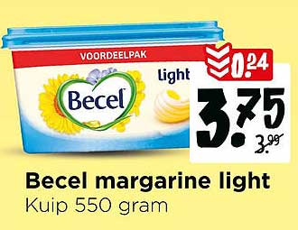 Becel margarine light Kuip 550 gram