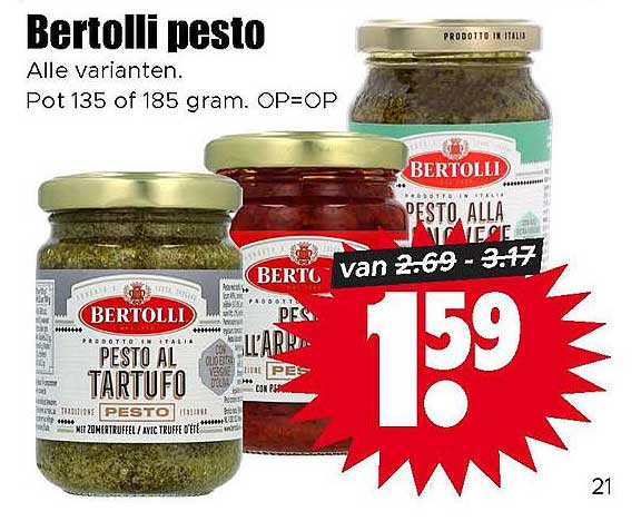 Bertolli pesto