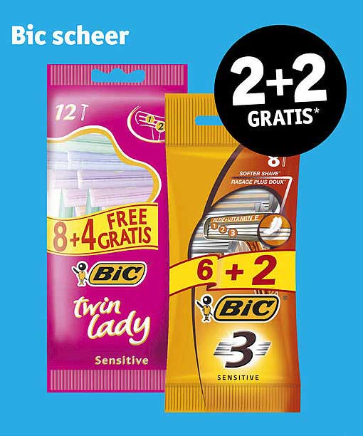 Bic scheer 2+2 GRATIS*