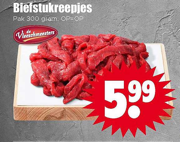 Biefstukreepjes