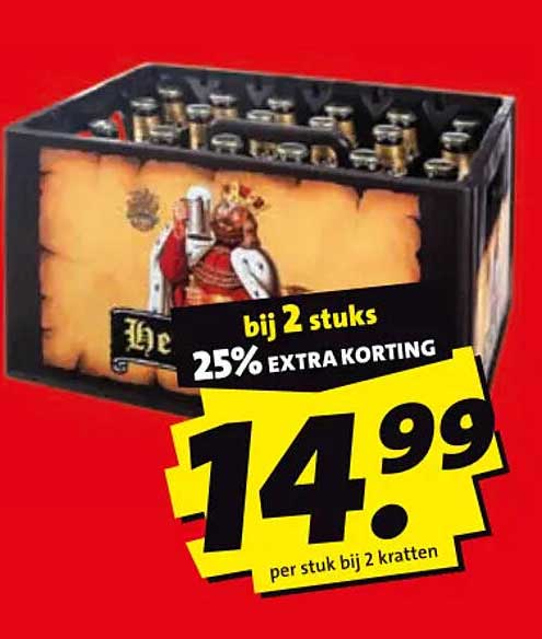 bij 2 stuks 25% EXTRA KORTING