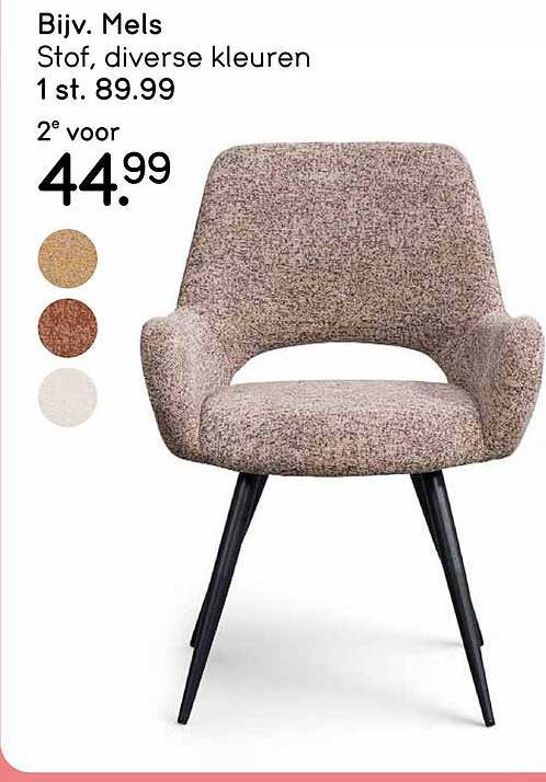 Bijv. Mels Stof, diverse kleuren 2e voor 44.99