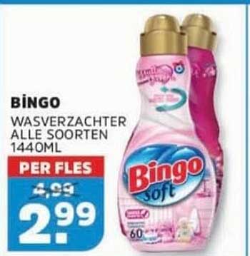 BINGO WASVERZACHTER ALLE SOORTEN 1440ML PER FLES