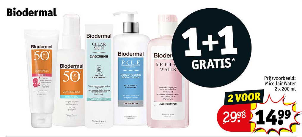 Biodermal 1+1 gratis