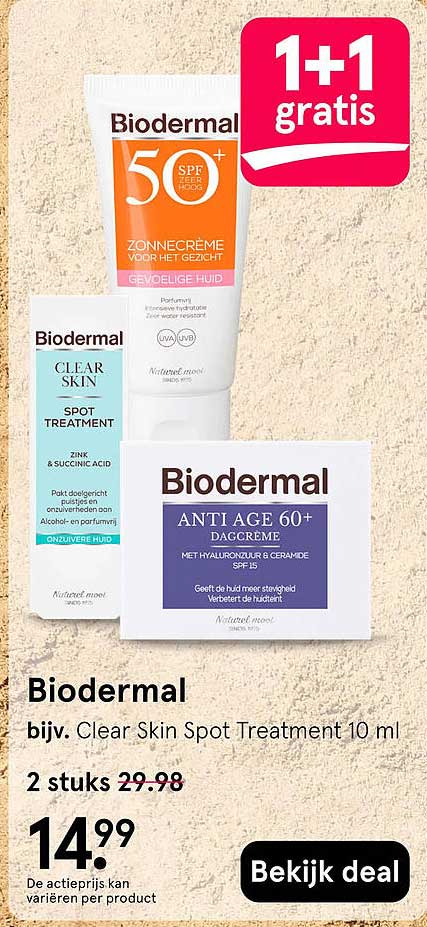 Biodermal 1+1 gratis