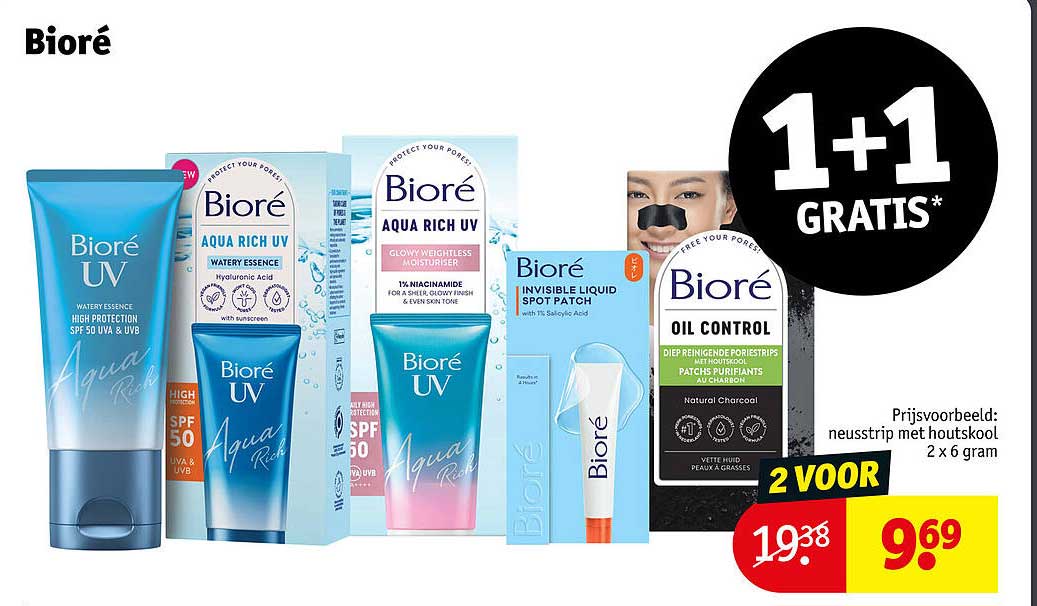 Bioré 1+1 gratis