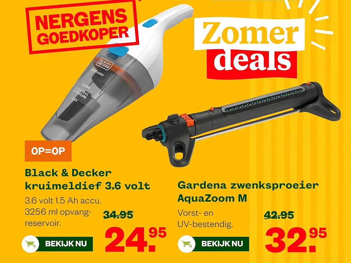 Black & Decker kruimeldief 3.6 volt