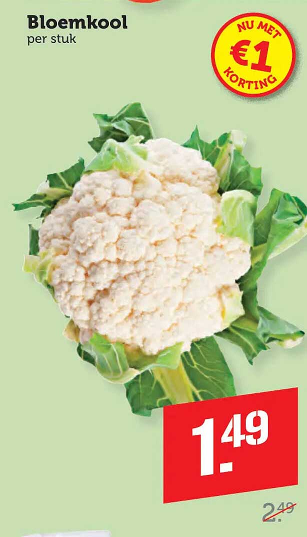 Bloemkool per stuk
