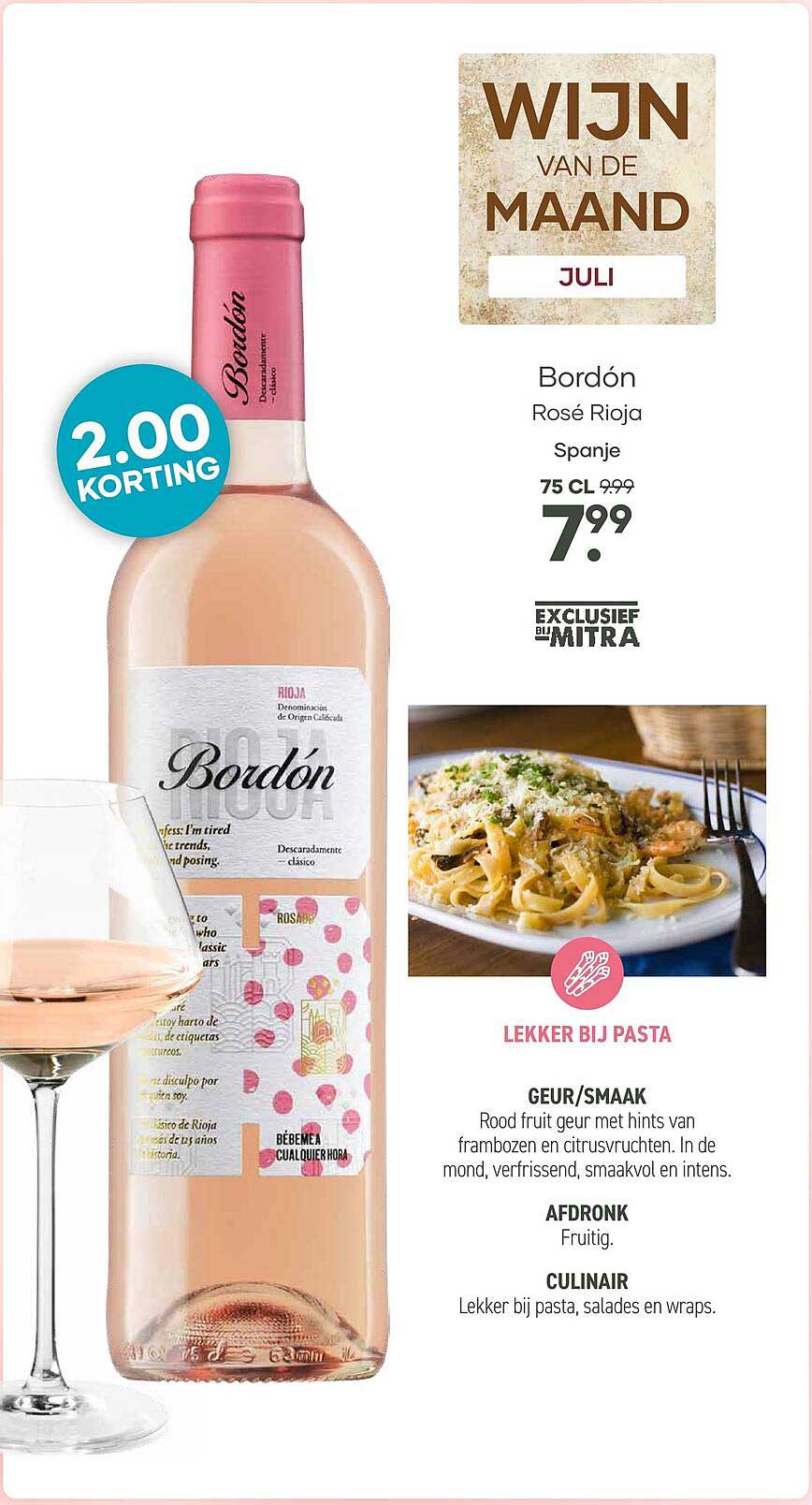 Bordón Rosé Rioja Spanje 75 CL