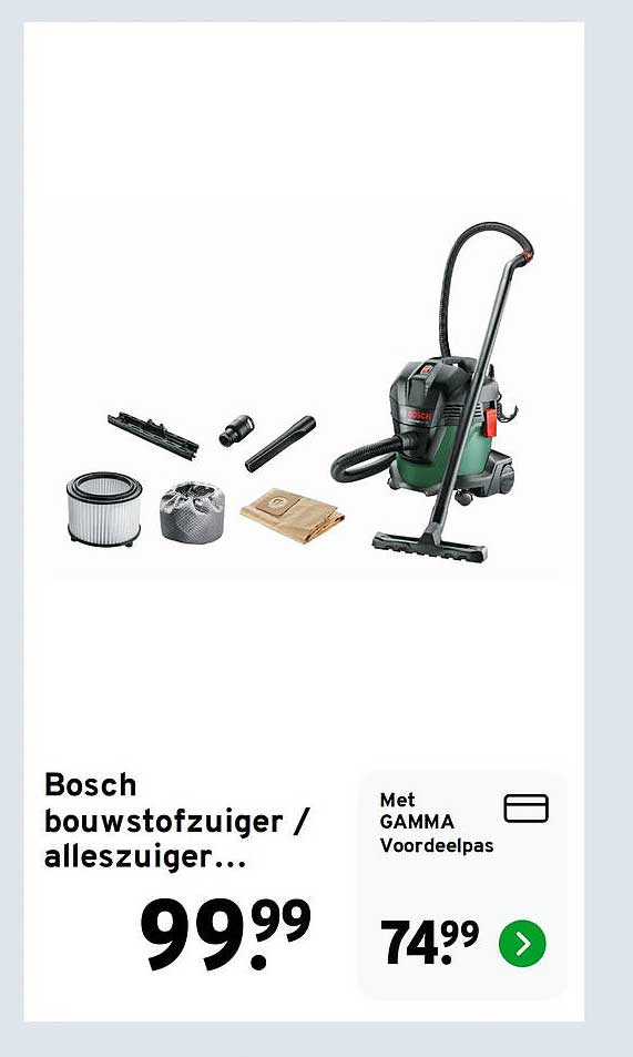 Bosch bouwstofzuiger / alleszuiger...