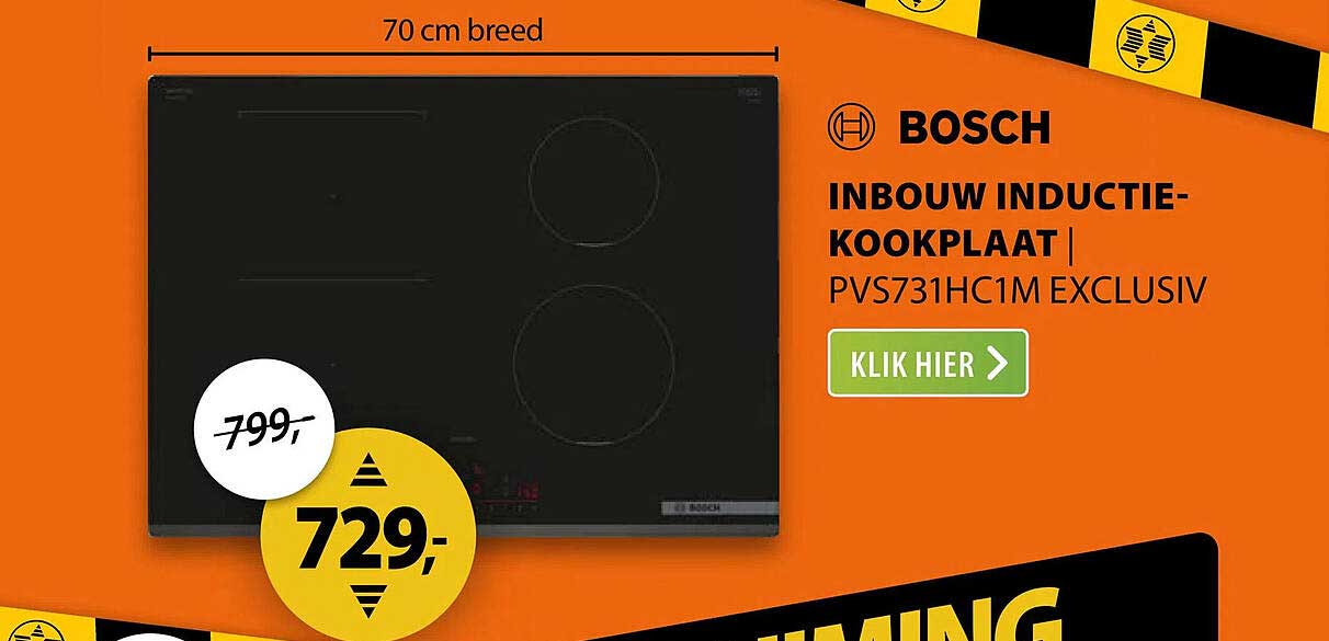 BOSCH INBOUW INDUCTIE-KOOKPLAAT | PVS731HC1M EXCLUSIV