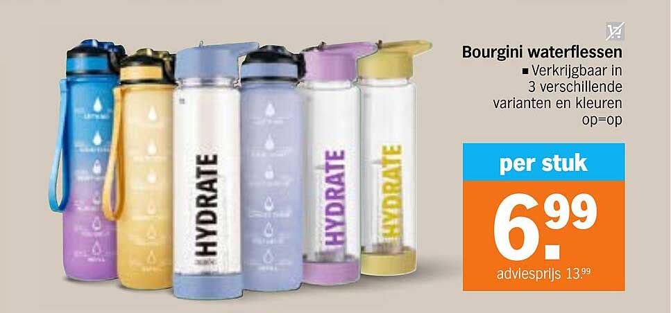 Bourgini waterflessen