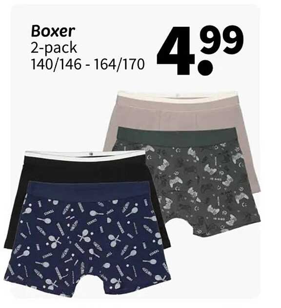 Boxer 2-pack 140/146 - 164/170