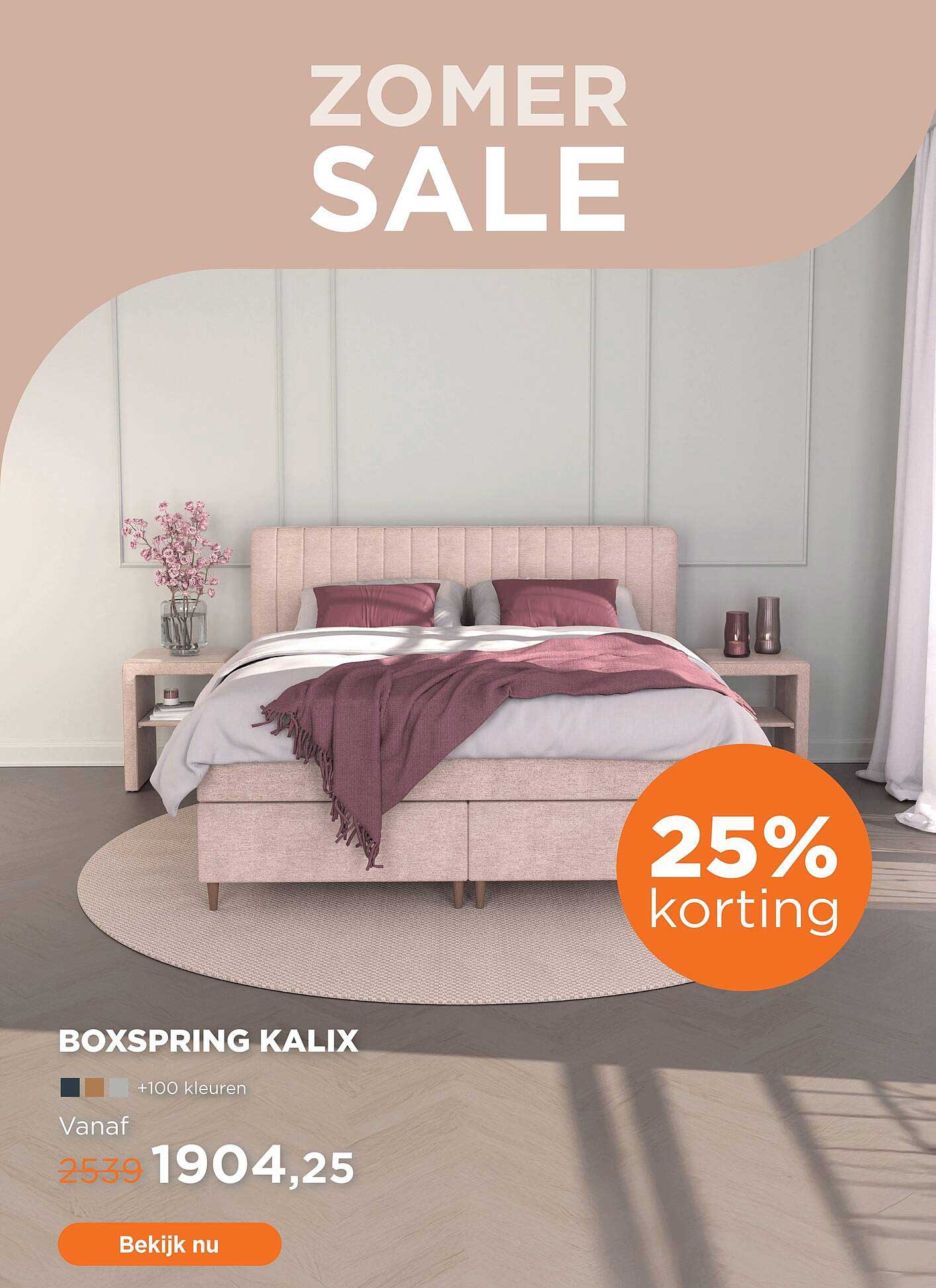 BOXSPRING KALIX 25% korting