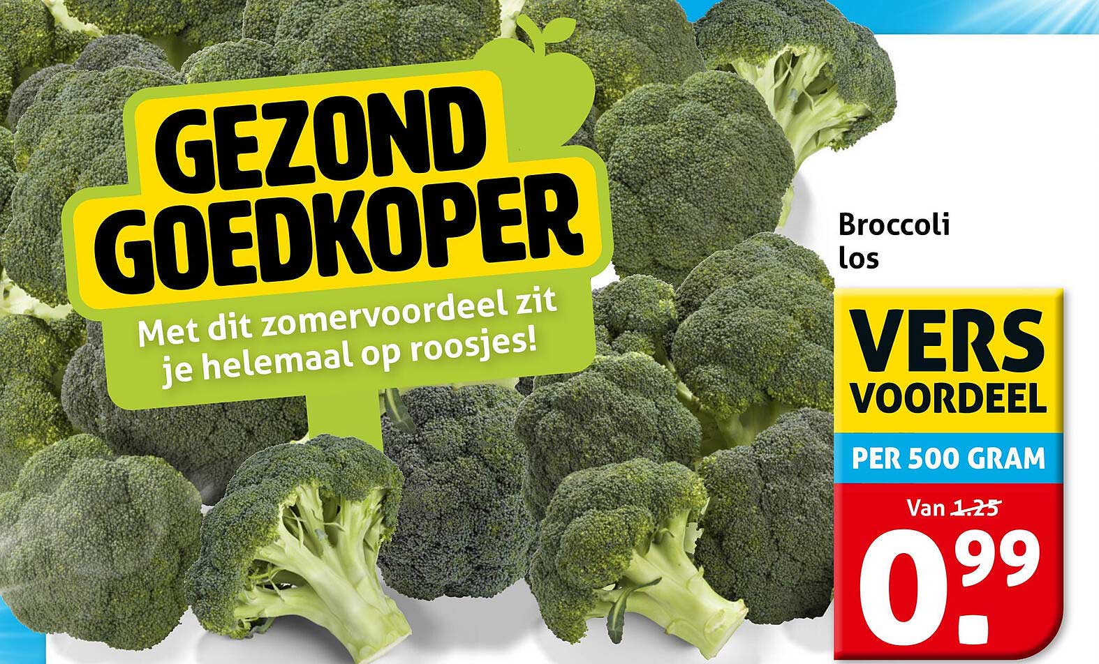 Broccoli los VERS VOORDEEL PER 500 GRAM