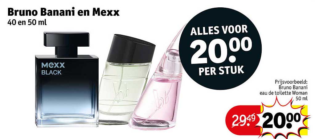 Bruno Banani en Mexx 40 en 50 ml