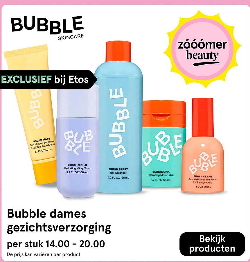 Bubble dames gezichtsverzorging