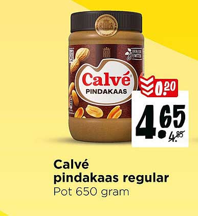 Calvé pindakaas regular Pot 650 gram